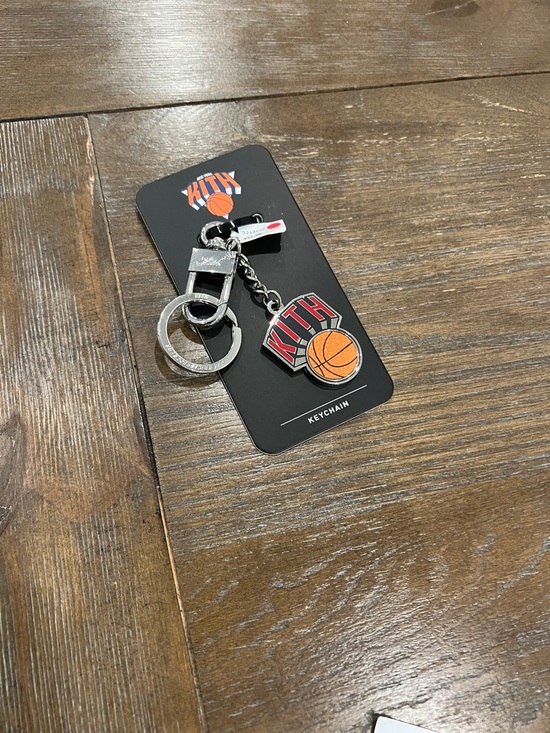 Kith Other - Kith Black Keychain with Orange Basketball Logo